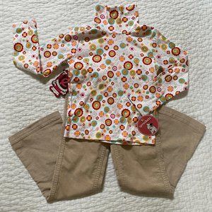 GIRLS SPROCKETS FLOWER PANTS SET OUTFIT 5